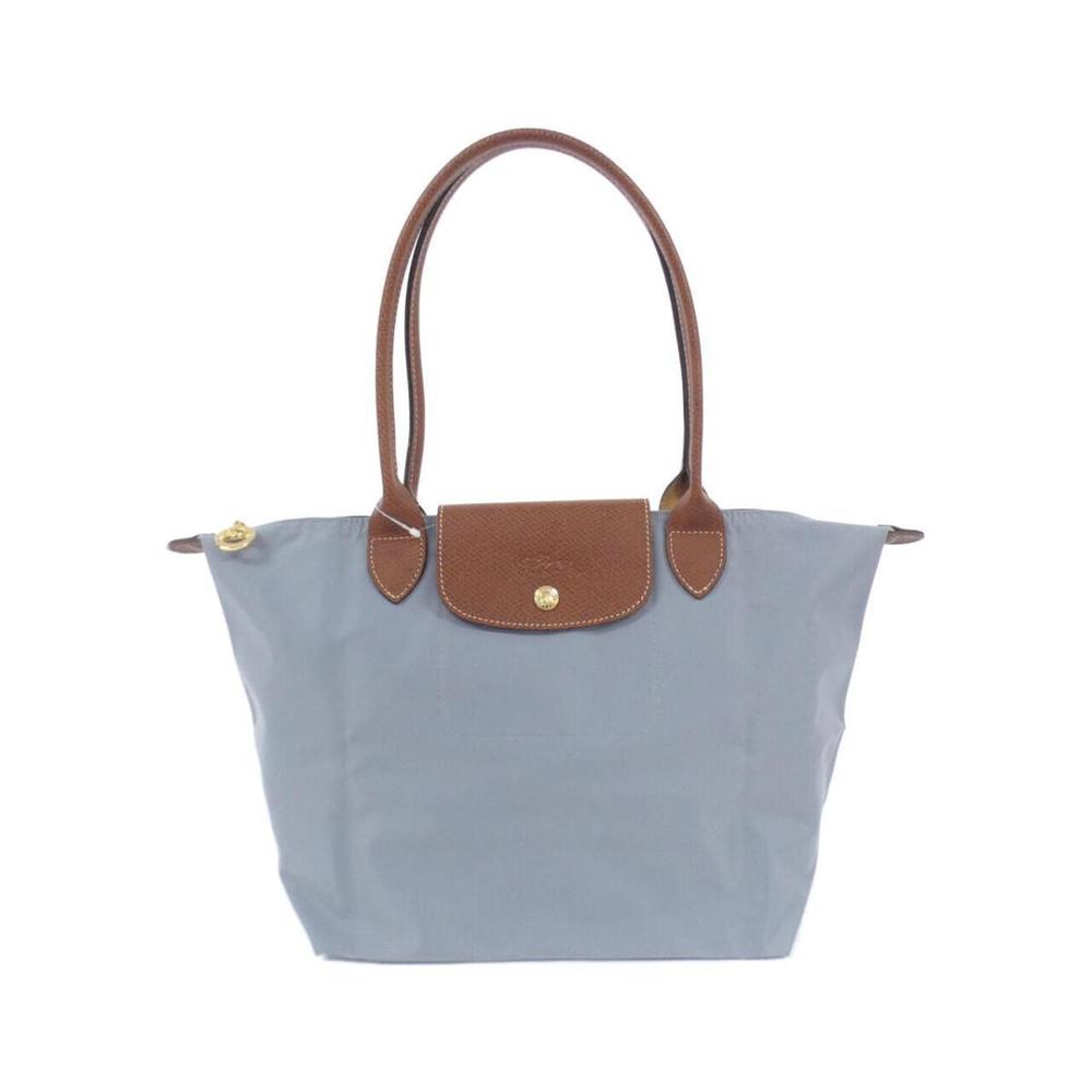 Longchamp Le Pliage Medium Nylon Shoulder Bag Silver